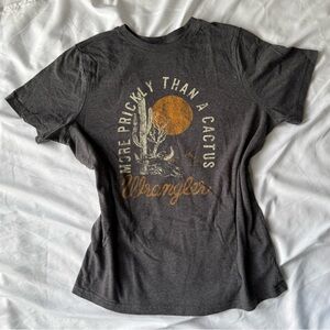 Grey Wrangler Western Graphic Tee